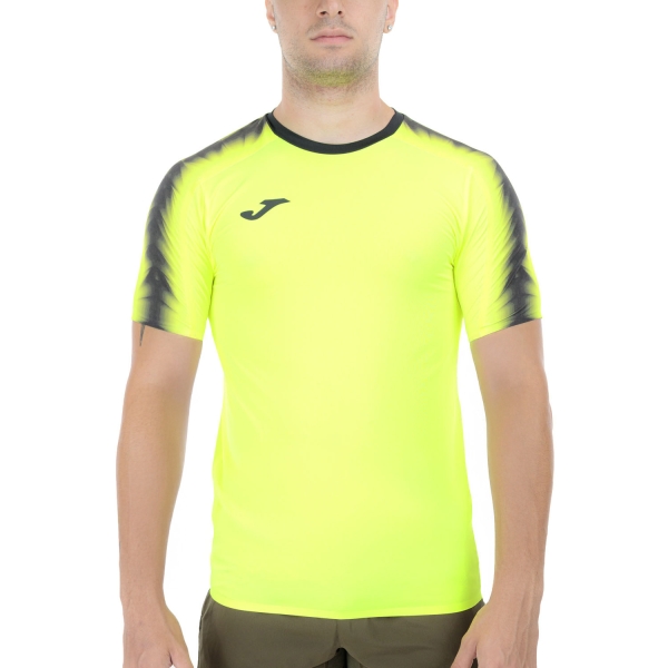 Men's Running T-Shirt Joma Elite XI Graphic TShirt  Fluor Yellow/Black 104510.061