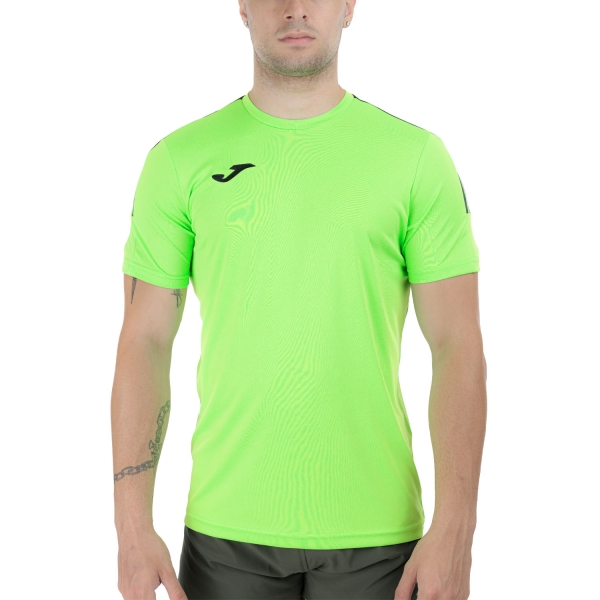 Men's Running T-Shirt Joma Olimpiada TShirt  Fluor Green/Black 103245.021