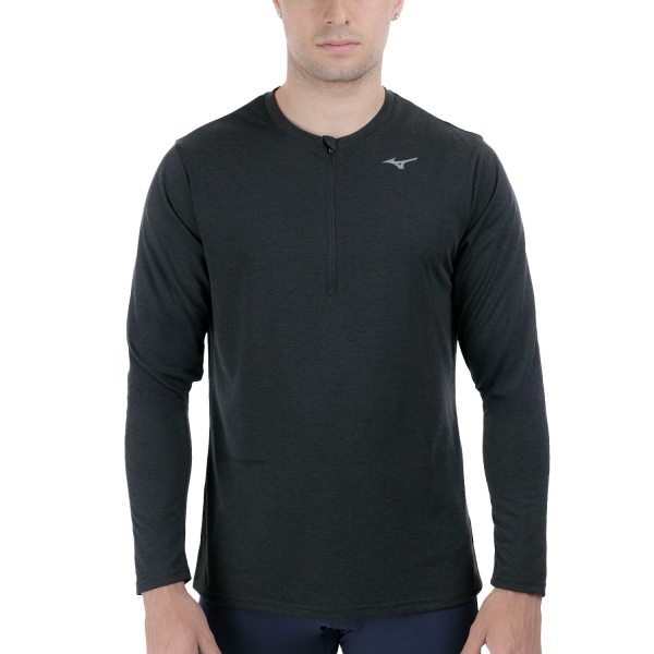 Men's Running Shirt Mizuno Core Impulse Shirt  Black J2GAC53509