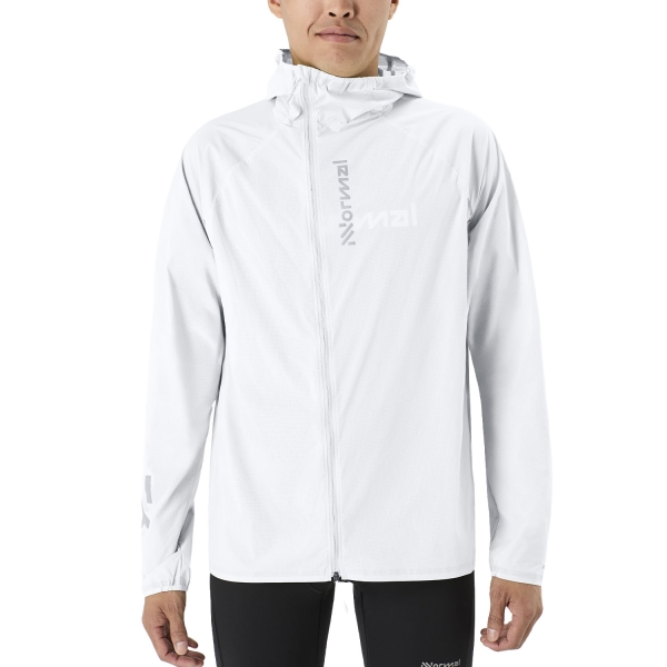 Men's Trail Running Jackets NNormal Trail Wind Jacket  White N1CMWJ1001