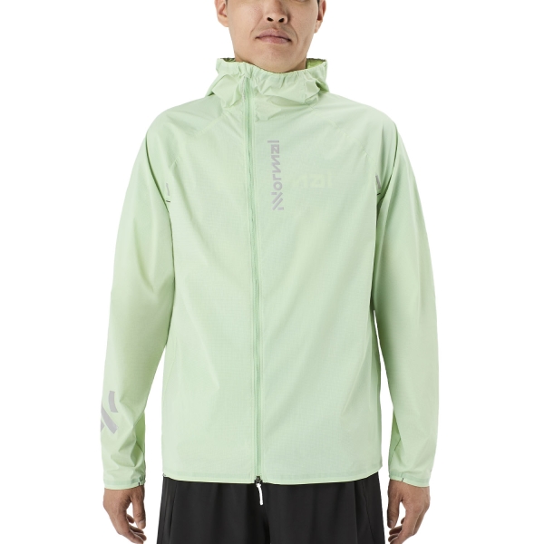 Men's Trail Running Jackets NNormal Trail Wind Jacket  Light Green N1CMWJ1002