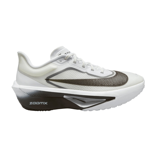 Women's Performance Running Shoes Nike Zoom Fly 6  White/Black/Smoke Grey/Metallic Grey FN8455100