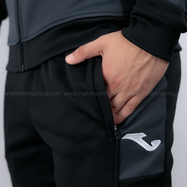 Joma Lider Tracksuit - Dark Gray/Black