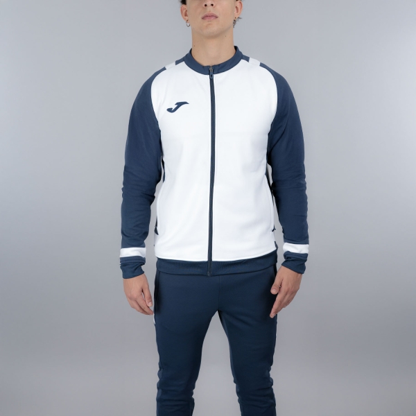 Men's Sportswear Suits Joma Lider Tracksuit  White/Dark Navy 104286.203