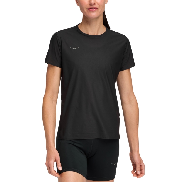 Women's Running T-Shirts Hoka Airolite TShirt  Black 1175774BLK