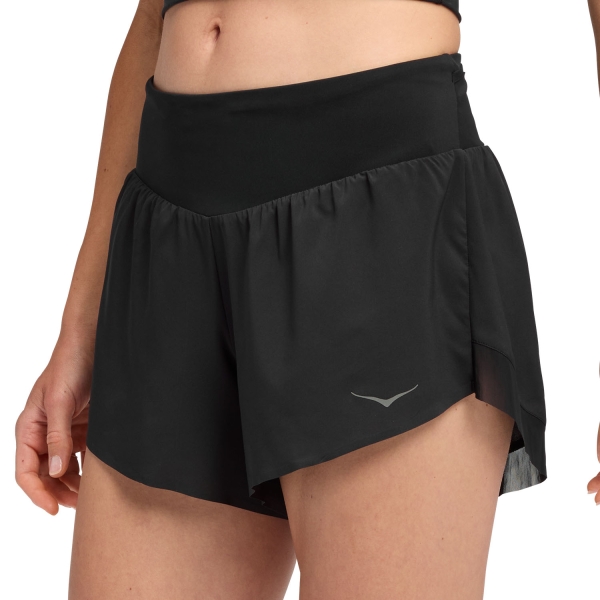 Women's Running Shorts Hoka Glide 4in Shorts  Black 1176974BLK