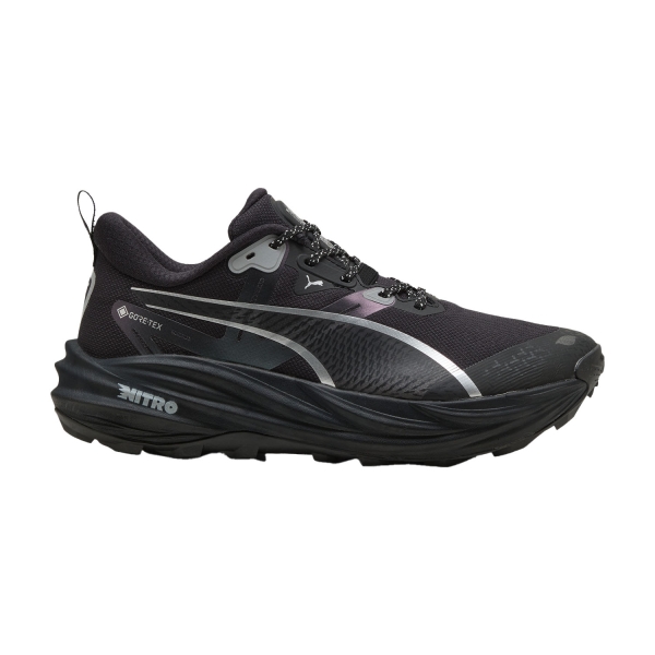 Men's Trail Running Shoes Puma Voyage Nitro 4 GTX  Black/Silver 31104301