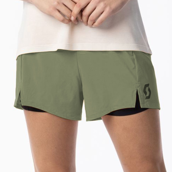 Women's Shorts Trail Running SCOTT Hybrid Endurance 3.5in Shorts  Hay Green 4143967991