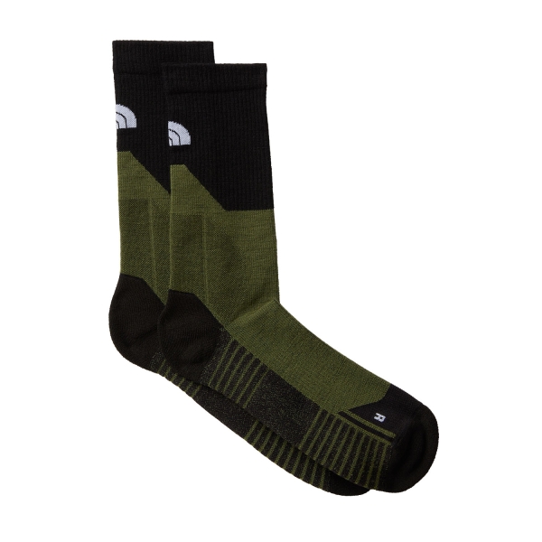 Calze The North Face Hiking Crew Socks  Bark Mist/Woodland Green/TNF Black NF0A882KFS3