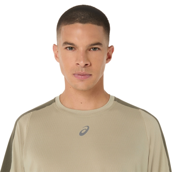 ASICS Fujitrail Elite T-Shirt - Khaki/Mantle Green