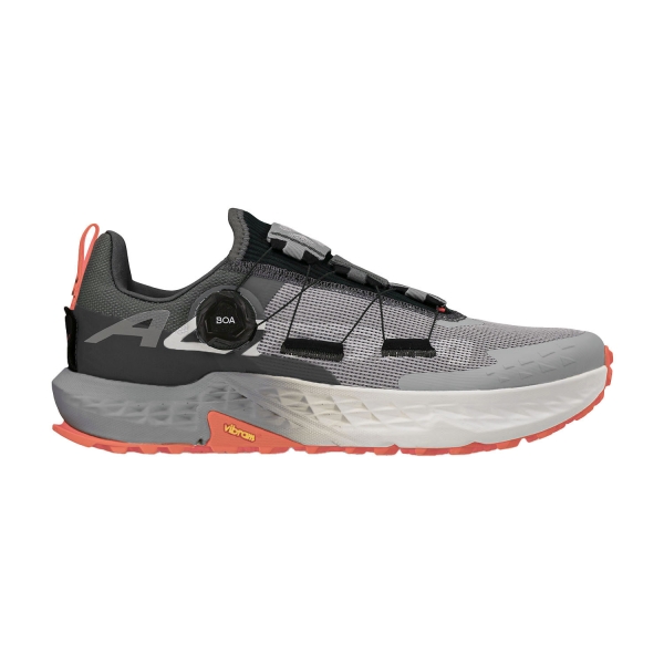 Women's Trail Running Shoes Altra Timp 5 BOA  Gray/Pink AL0A85QA262