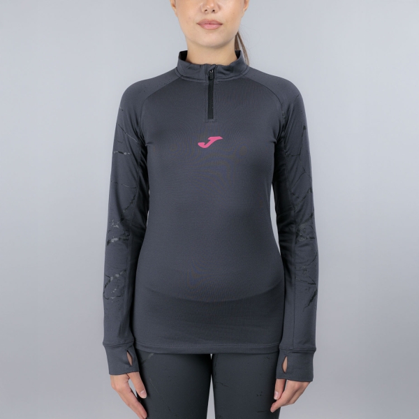Women's Running Shirt Joma RNight Graphic Shirt  Dark Gray 902405.110