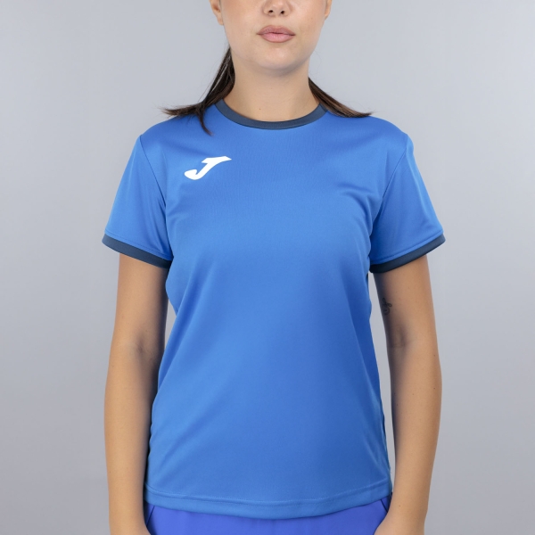 Women's Running T-Shirts Joma Combi Premium TShirt  Royal Blue/Dark Navy 902655.703