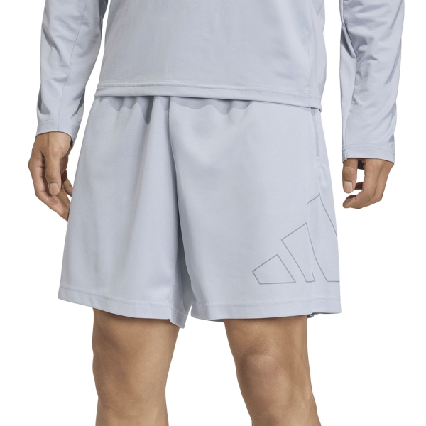 Men's Training Short adidas Essentials Big Logo 7in Shorts  Halo Silver KC52927in
