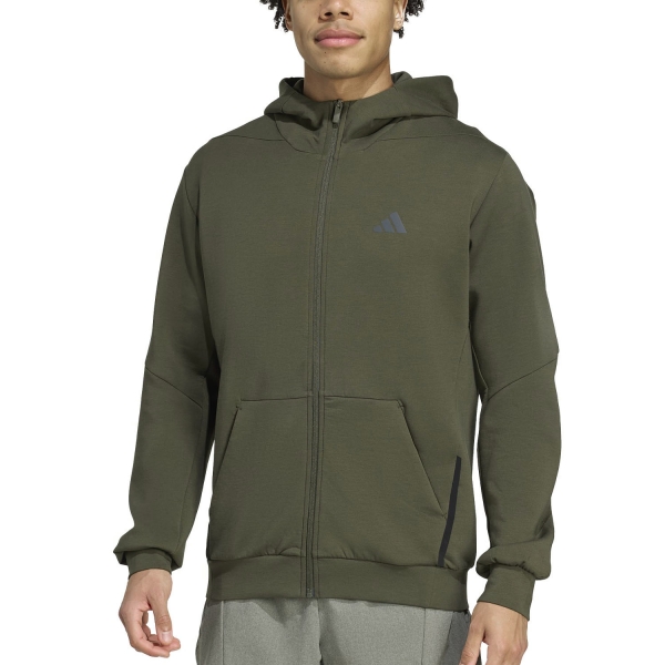 Men's Training Jacket and Hoodie adidas D4T Logo Hoodie  Night Cargo JX0692