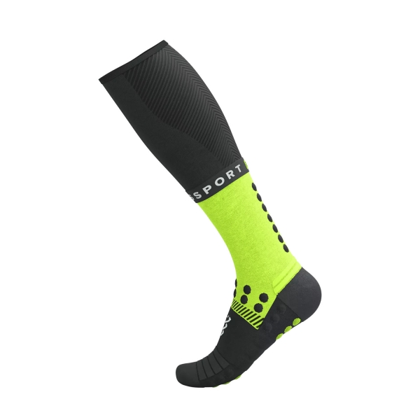 Compressport Full Winter Socks - Black/Safe Yellow