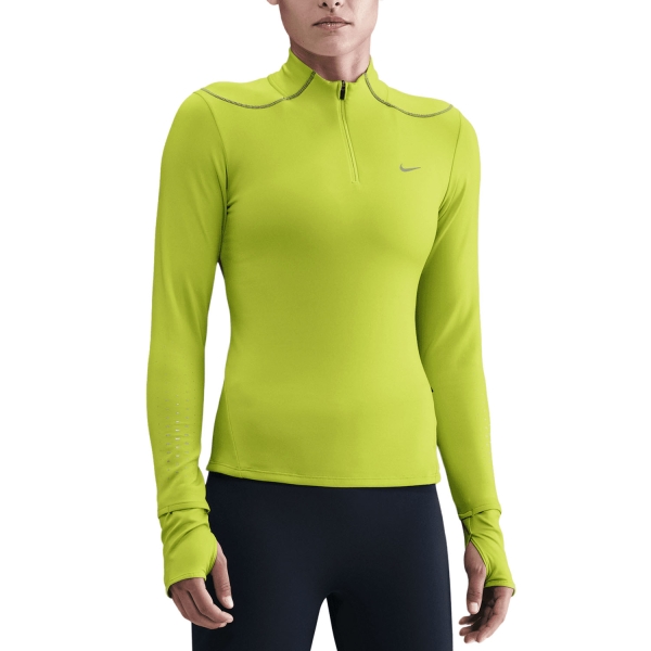 Women's Running Shirt Nike Swift ThermaFIT ADV Shirt  Cyber/Reflective Silver HV2944389