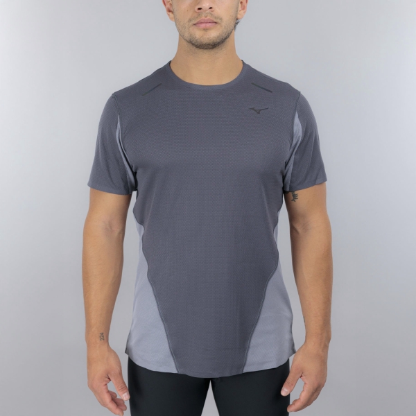 Maglietta Running Uomo Mizuno Tech Light Pro TShirt  Odyssey Gray J2GAC50107