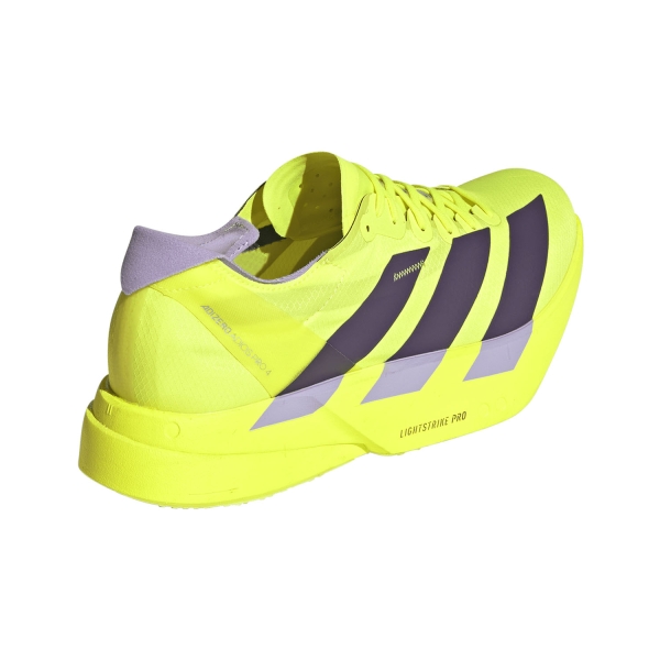 adidas ADIZERO adios Pro 4 - Solar Yellow/Aurora Plum/Powder Plum