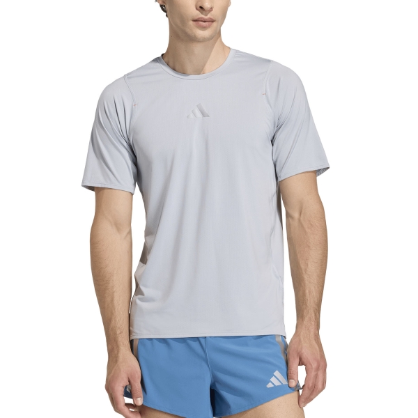 Men's Running T-Shirt adidas ADIZERO Ekiden TShirt  Halo Silver KB1544