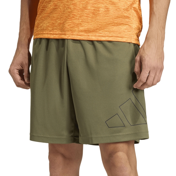 Men's Training Short adidas Essentials Big Logo 7in Shorts  Olive Strata KC81177in