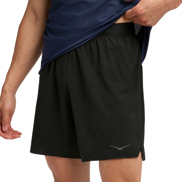  Hoka Glide 2 in 1 7in Shorts  Black 1176972BLK