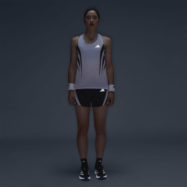 adidas ADIZERO Archive Tank - White