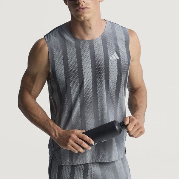 Canotta Running Uomo adidas ADIZERO Pro Tank  Grey Three/Grey Five JV9290