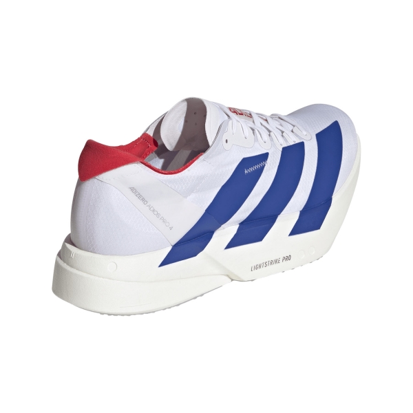 adidas ADIZERO adios Pro 4 - FTWR White/Team Royal Blue/Pure Ruby