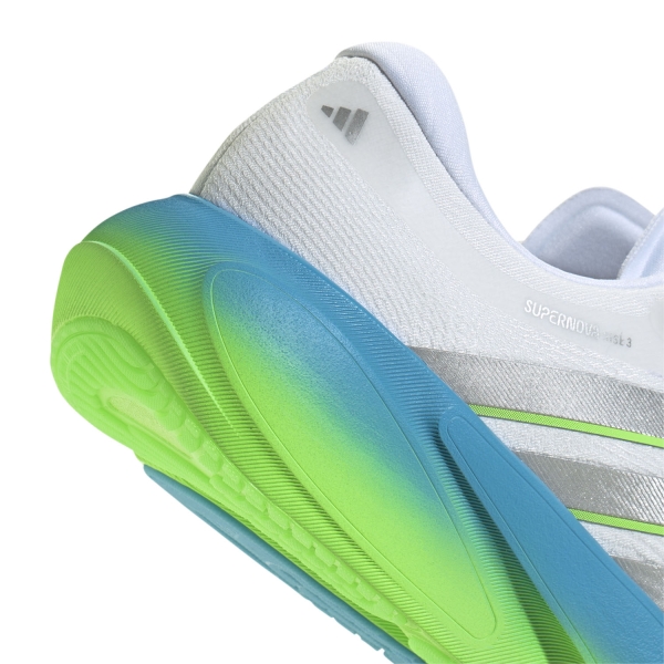 adidas Supernova Rise 3 - FTWR White/Silver Metallic/Semi Blue Burst
