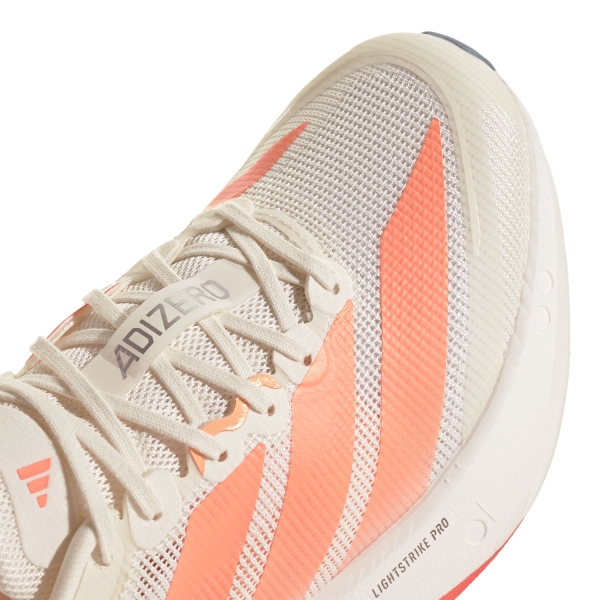 adidas ADIZERO Boston 13 - Off White/Beam Orange/Acid Orange