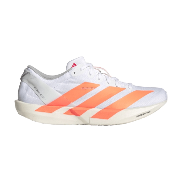 Women's Performance Running Shoes adidas ADIZERO Adios 9  FTWR White/Beam Orange/Lucid Red JQ0779