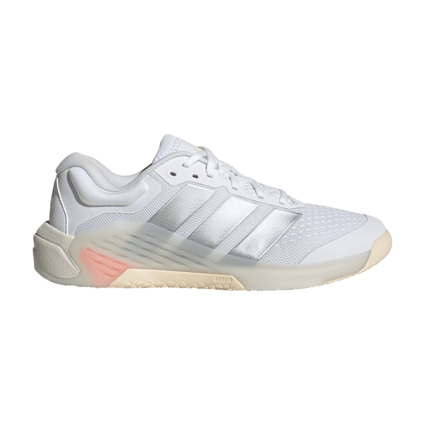 Women's Fitness e Training Shoes adidas Dropset 4 Power Trainer  FTWR White/Silver Metallic/Lucid Orange JR4666