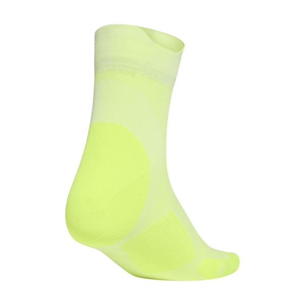 adidas RUNxADIZERO Socks - White/Solar Yellow