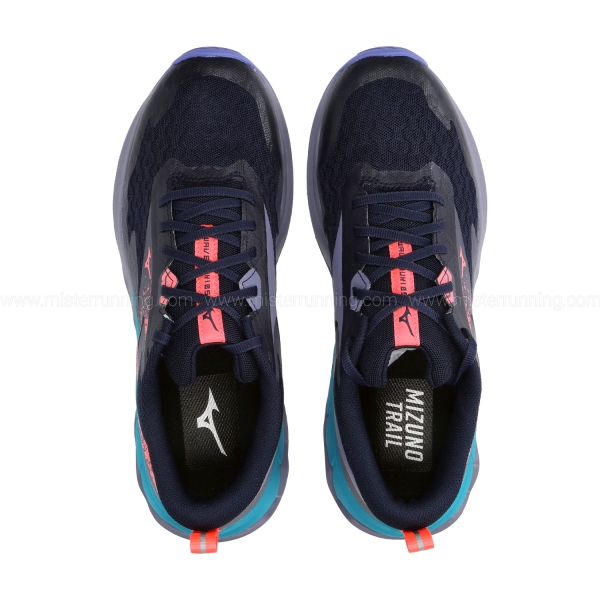 Mizuno Wave Ibuki 5 - Baritone Blue/Striking Coral/Iris Bloom