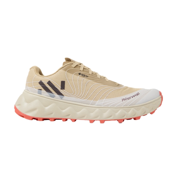 Men's Trail Running Shoes NNormal Tomir 2.0 GTX  Beige/White N2ZTRG1002