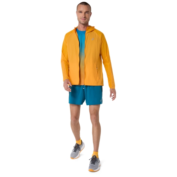 ASICS Road Jacket - Yamabuki/Aegean Blue