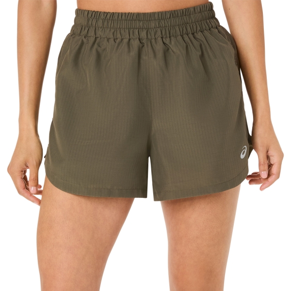 Women's Running Shorts ASICS Nagino 4in Shorts  Dark Olive 2012D141300