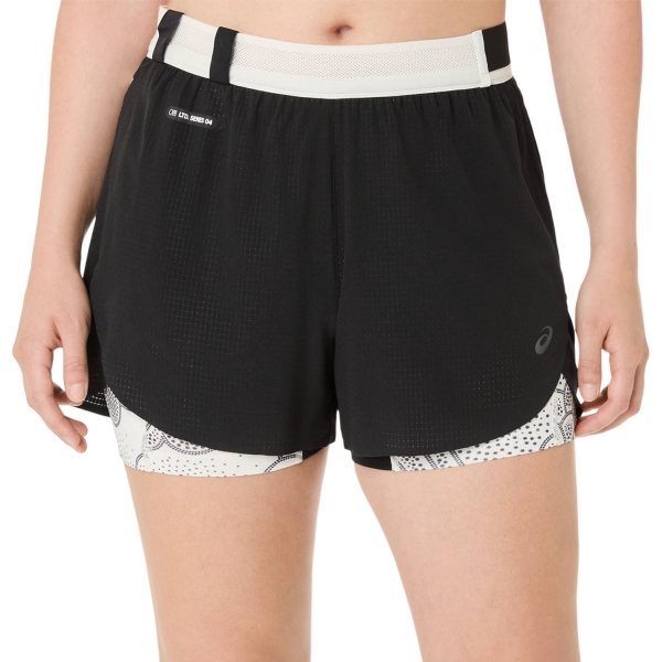 Women's Running Shorts ASICS Limited Series Metarun 4in Shorts  Performance Black/Cream 2012D415001