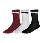 Mizuno Line x 3 Socks - San Dried Tomato/White/Black