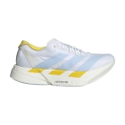 adidas ADIZERO adios Pro 4 - Cloud White/Glow Blue/Yellow