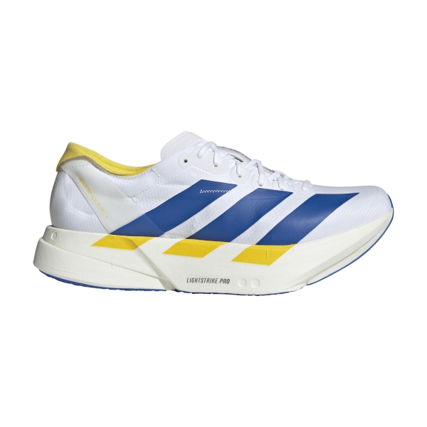Scarpe Running Performance Uomo adidas ADIZERO adios Pro 4  FTWR White/Blue/Yellow KI9388