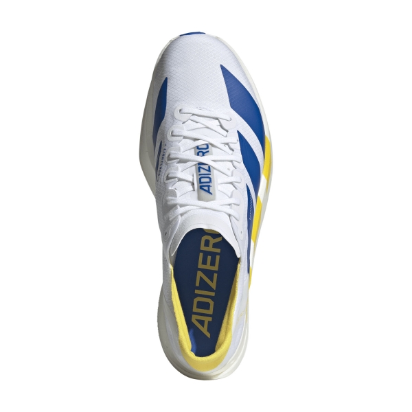 adidas ADIZERO adios Pro 4 - FTWR White/Blue/Yellow