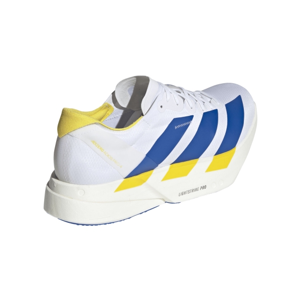 adidas ADIZERO adios Pro 4 - FTWR White/Blue/Yellow