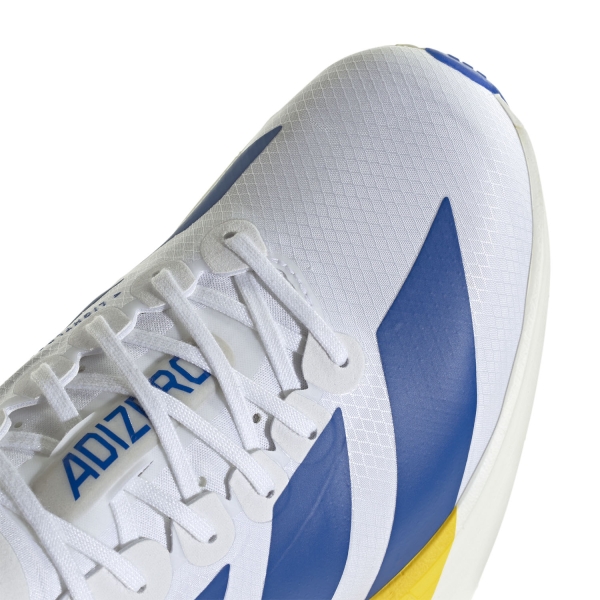 adidas ADIZERO adios Pro 4 - FTWR White/Blue/Yellow