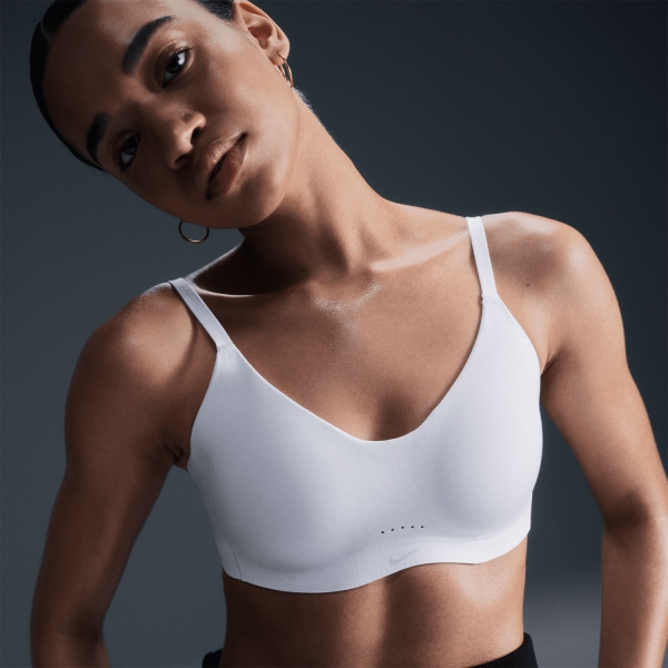 Nike Alate Minimalist Sports Bra - White/Cool Grey