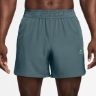 Nike Pro 6in Shorts - Mineral Slate/Green Strike