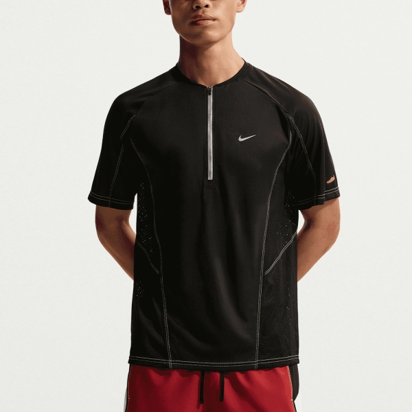 Men's Running T-Shirt Nike Retro TShirt  Black/Reflective Silver IF2022010