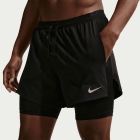 Nike Stride Hybrid 5in Shorts - Black/Reflective Silver