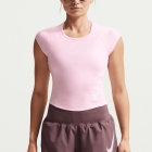 Nike Tempo Swoosh Dri-FIT T-Shirt - Pink Foam/Photon Dust/White